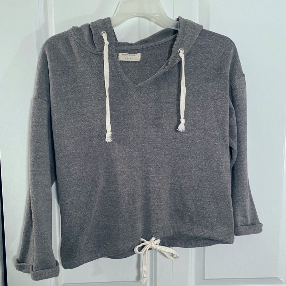 Grey Tie Sweatshirt